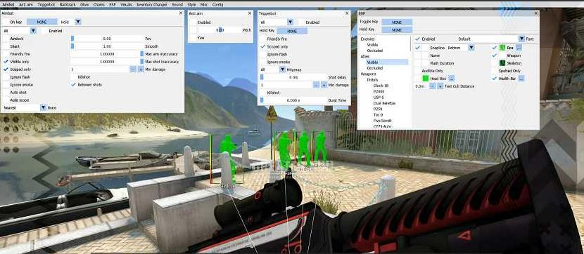 CSGO·Osiris绘制自瞄换肤多功能作弊助手 v7.23