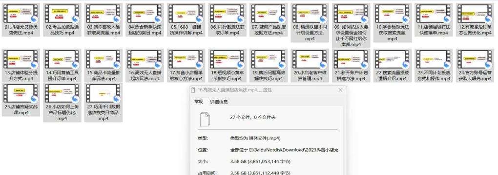 2024抖音小店无货源0基础到爆单